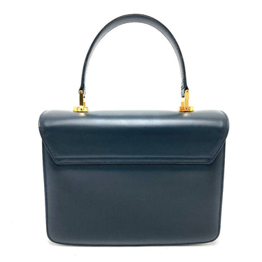 GUCCI Handbag 000.109.0121 leather Navy turn lock sideline Handbag Women Used Authentic